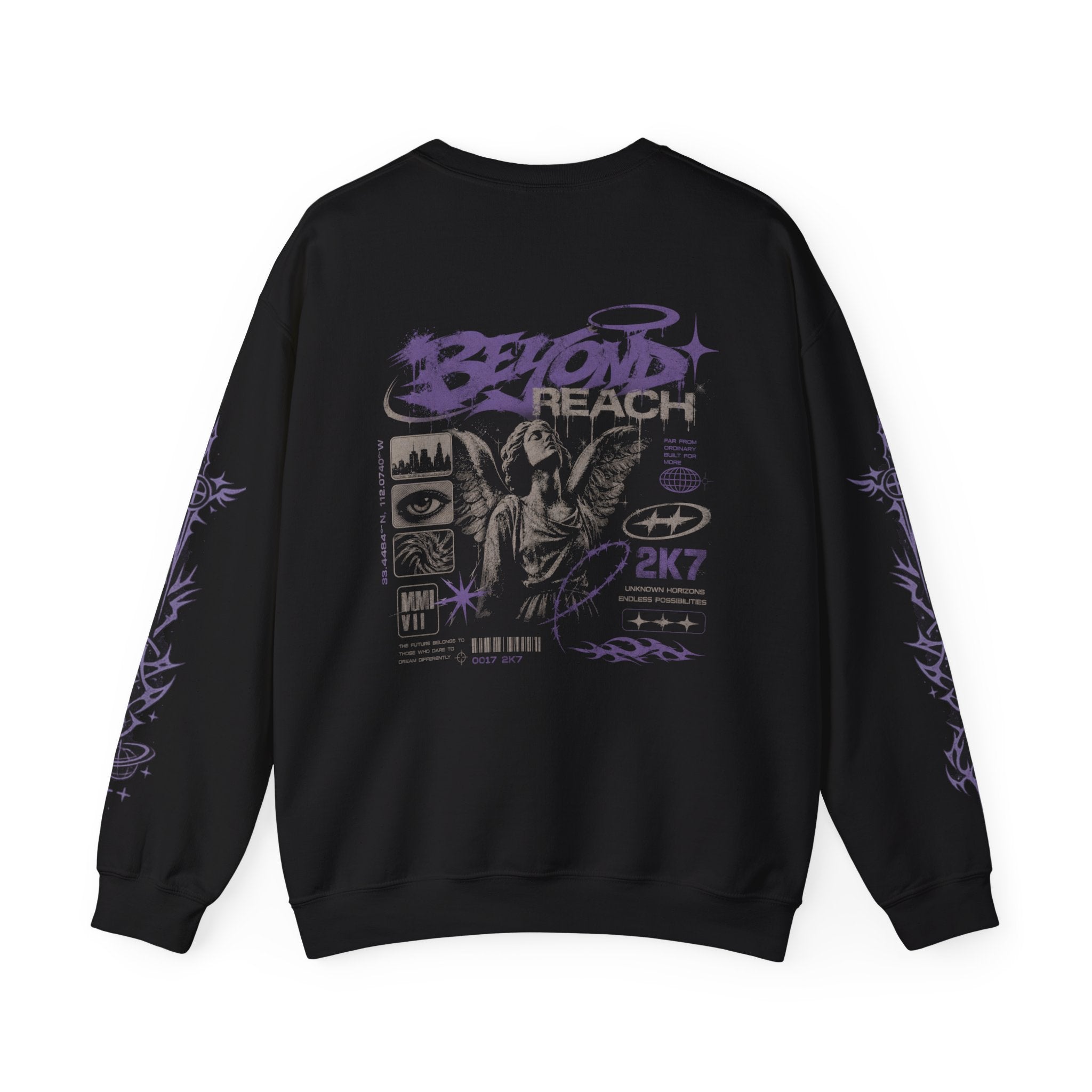 Crewneck Sweatshirt — Beyond Reach Graphic Streetwear Pullover "